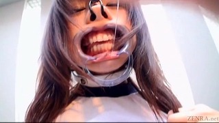 Subtitled Weird Japanese Face Destruction Shaved Schoolgirl