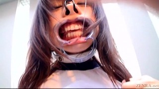 Subtitled Weird Japanese Face Destruction Shaved Schoolgirl