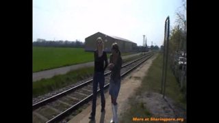 2 Young Lesbians At The Trainstation