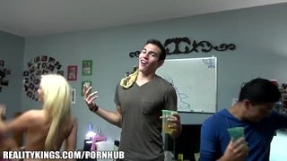 Group Of Sexy Blond Academy Lesbian Start A Bedroom Place Fuck Party