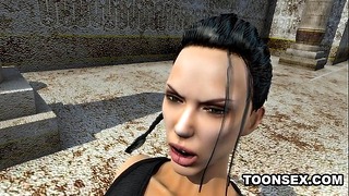 Sexy 3D Lesbian Licking A Black Babe’s Pussy
